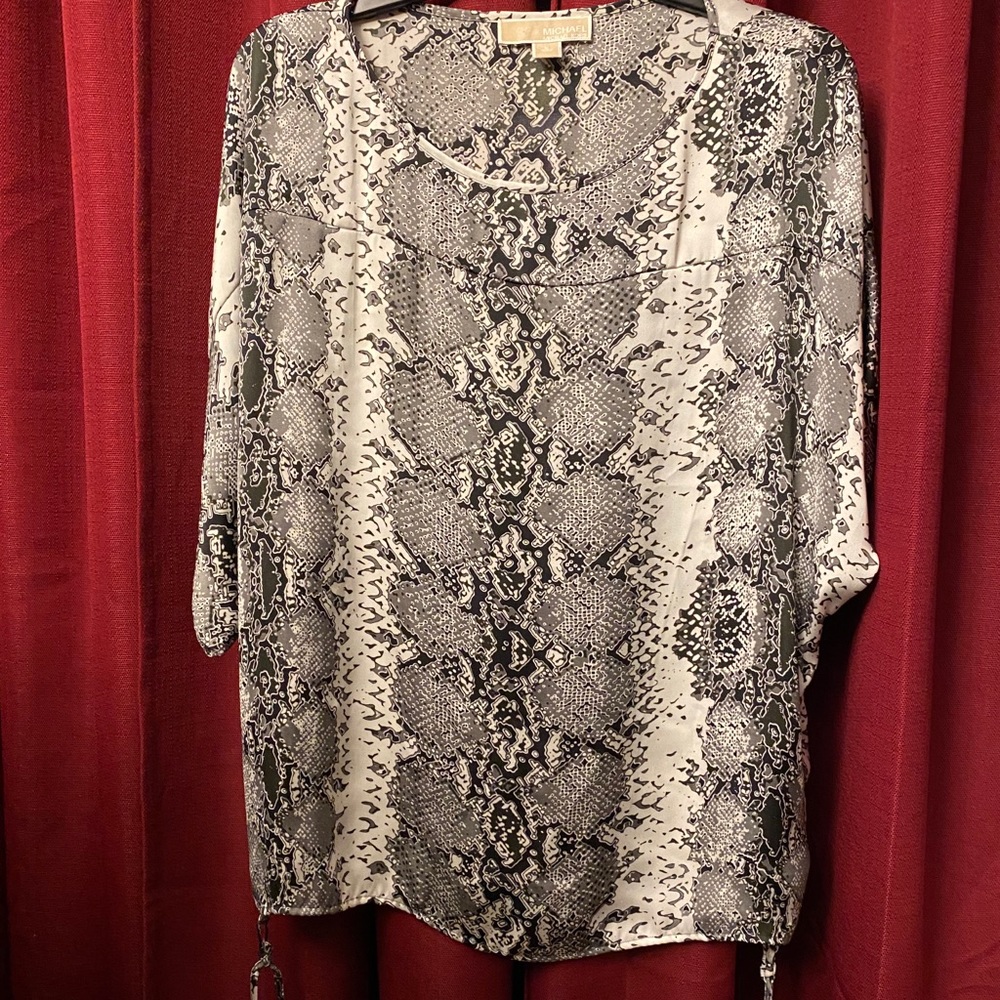 Micheal Kors-Women’s 3/4 sleeve Blouse-Polyester-L